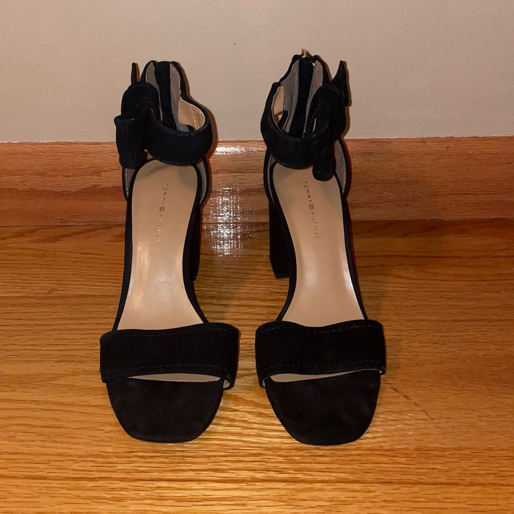 Tommy Hilfiger High Heel Strap Sandal - Suede - Size 8.5